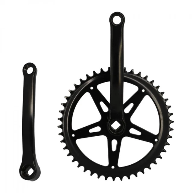 PÉDALIER VÉLO COURSE ANCIEN ACIER VINTAGE CRANKSET OLD BIKE