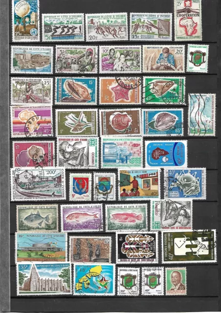 Cote D'ivoire / Ivory Coast 49 Stamps Mh/* Obl/Used 2 Scans