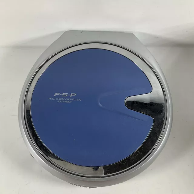 Goodmans Personal Compact Disc Player - Silver & Blue - Unit Only (GCD901RB)