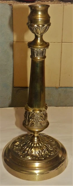 TRÈS JOLI ET très grand vase ancien en barbotine décor de roses / cache