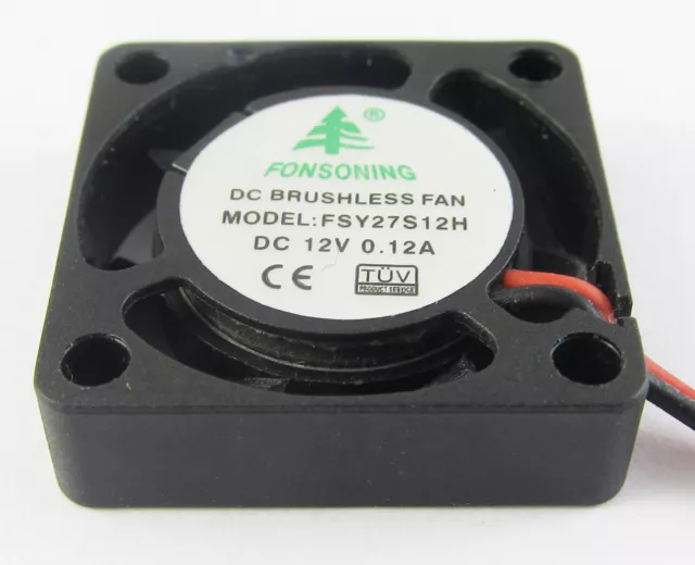 5pcs New MINI Brushless DC Cooling Fan 2 wire 12V 0.12A 25x25x7mm 25mm 2507
