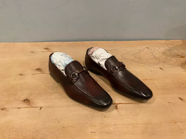 NEW MAGNANNI VOTO Men s Leather Bit Loafer Cuero Brown Size 10 M MSRP 450 182.00 PicClick