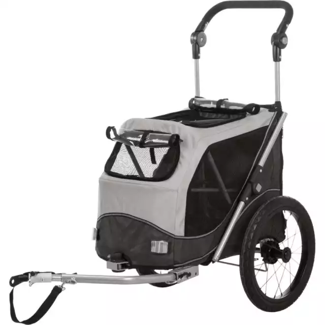 TRIXIE Dog Bicycle Trailer M Grey 2