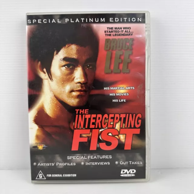 Bruce Lee DVD The Intercepting Fist 2 Discs Martial Arts Legend Platinum Edition