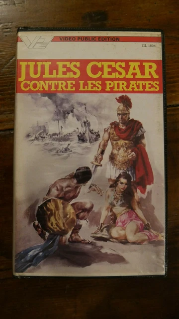JULES CÉSAR CONTRE LES PIRATES, vhs, péplum, 1962, 93 minutes EUR 26,00