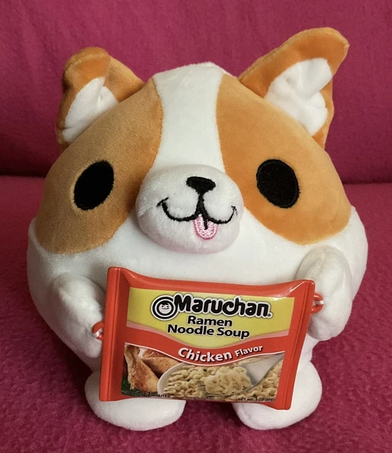 ZURU SNACKLES BENJI Dog Ramen Noodle Soup Soft Plush Toy 5” £34.