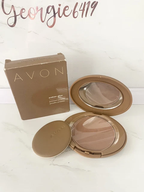 AVON ARABIAN GLOW Pressed Powder Shimmering Bronze Discontinued Boxed avon-arabian-glow-pressed-powder-shimmering-bronze-discontinued-boxed