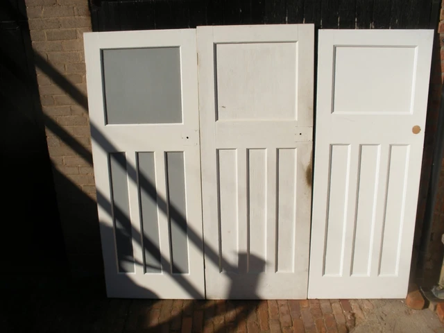 Reclaimed 1930s 1 over 3 panel doors. (15 available)