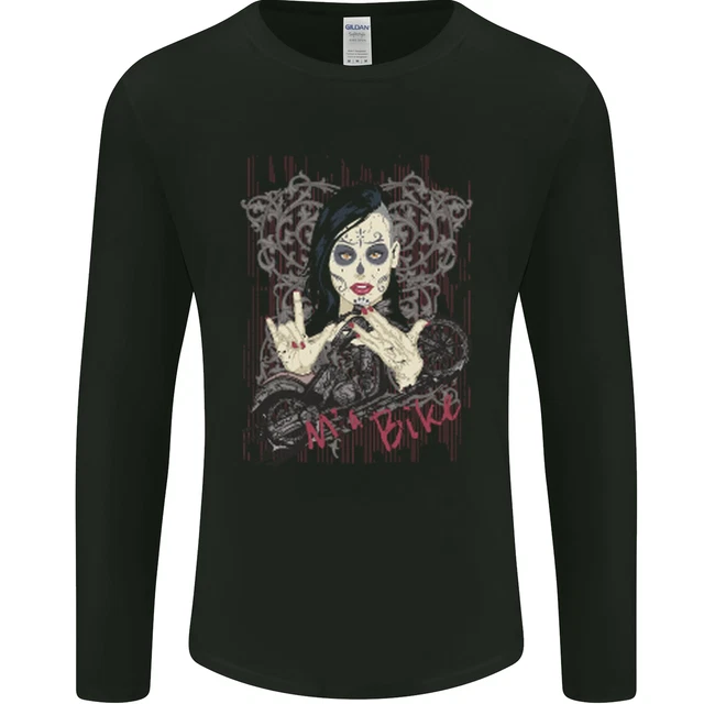 Ma Bike Skull Biker DotD Sugar Moto da uomo maniche lunghe
