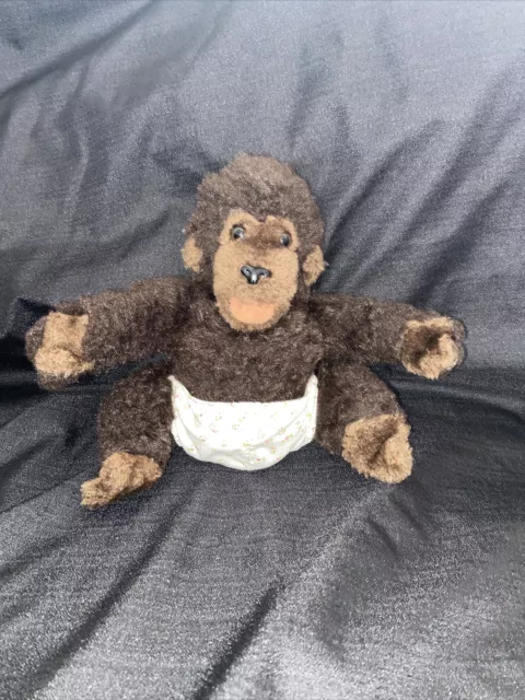 Dakin 1983 Goo Goo Gorilla Plush Vintage Baby Monkey No Pacifier Or ￼ Bonnet 6”