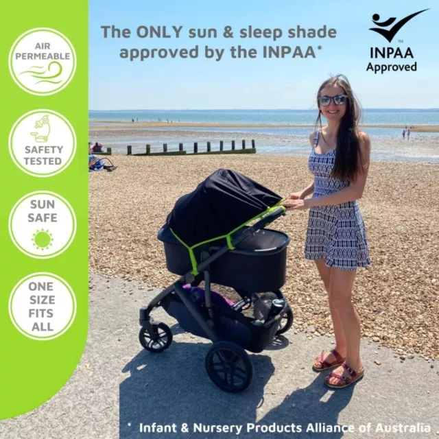 SnoozeShade Original (0-6m) Universal-fit carrycot & pram sun shade