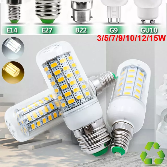 SMD5730 E27 LED Mais Lampen 7W-30W Glühbirnen GU10 E14 G9 B22 Glühbirne Birnen