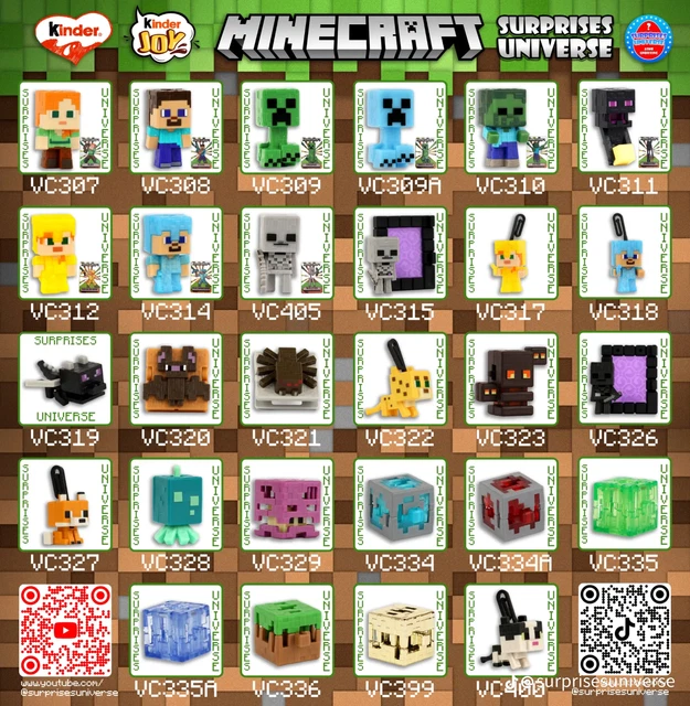 MINECRAFT KINDER JOY Surprise 2026 EUR 3,20 - PicClick IT