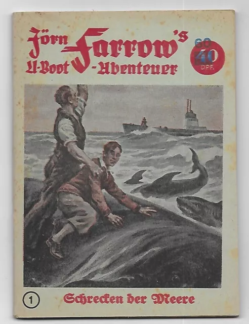 Jörn Farrows U-Boot  Abenteuer Nr. 1   Schrecken der Meere  von 1951 Hans Warren