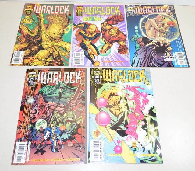 Vintage MARVEL WARLOCK Comic Book Lot 1999 No. 1-5 VF New Mutants Run