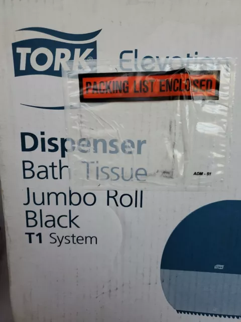 Distributeur de papier toilette TORK noir système SCA 554028A T1 NEUF DANS SA BOÎTE 2