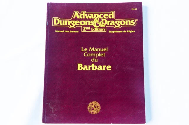 LE MANUEL COMPLET Du Barbare Complete Barbarian's Handbook Ad&D Tsr