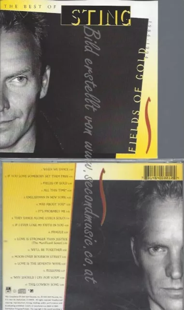 Cd--Sting--Fields Of Gold -Best Of 1984-1994