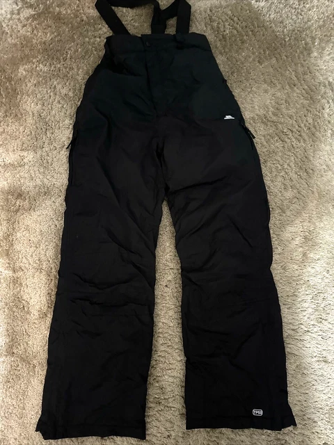 Trespass Technical Performance TP50 Pantaloni neri impermeabili antivento 11-12 anni