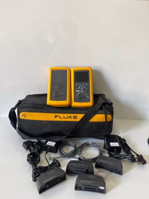 Fluke DSP-4000 Cable Analyzer DSP-4000SR Smart Remote w Accessories ( not work)
