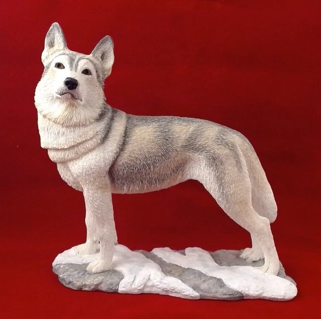 2004 Sheratt & Simpson Siberian Husky standing resin #89133 Willits Designs