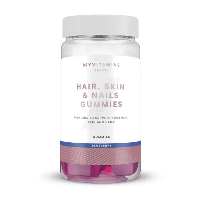 MYVITAMINS HAIR SKIN & Nails 60 Gummies blueberry (+ Vitamin C Zinc