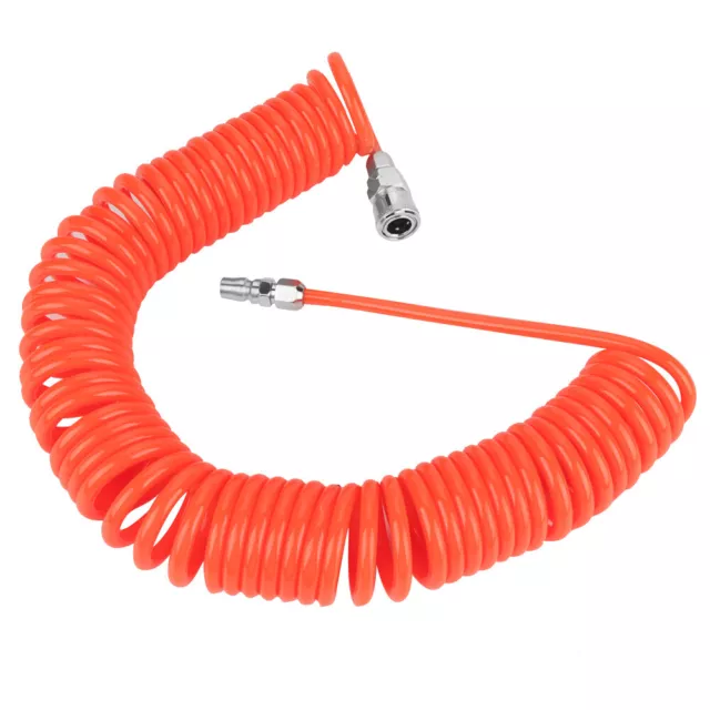 8mm*5mm Flexible PU Recoil Air Hose With Joint For Air Compressor Pump 9m Red