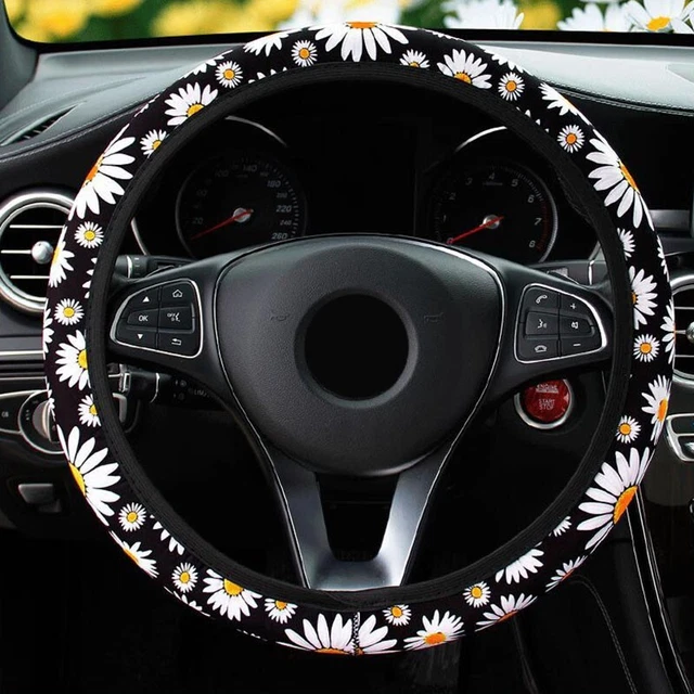 Housse de Volant Couvre Volant Voiture Protection Mode Pâquerette Modèle
