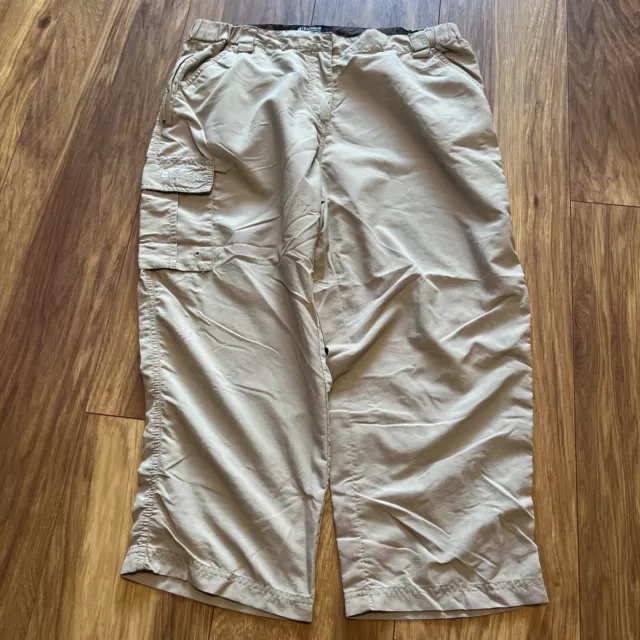 Mountain Warehouse Extreme Womens Beige Cropped Walking Trousers Size Uk 14