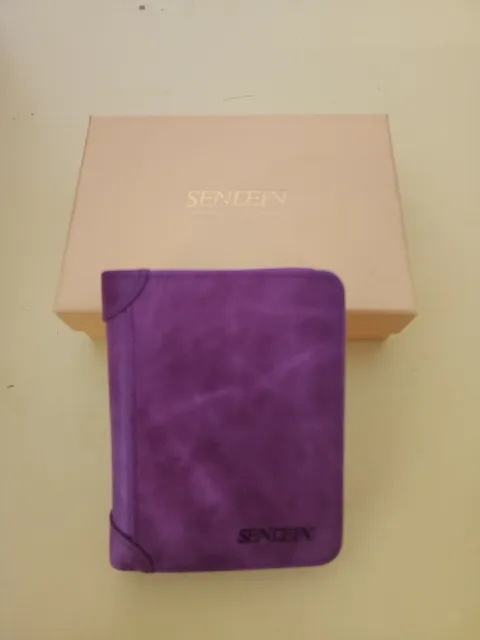 Senden 5121 Women's Purple Color 2 Cash Room Of Genuine Leather Wallet