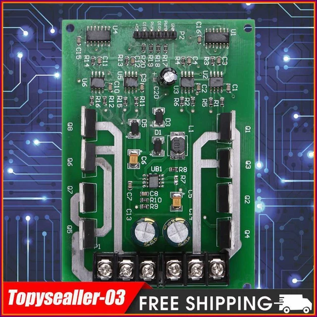 Produktbild von H-Brücken-Mosfet-Treibermodul 24 V DC – Dual-Motor, IRF3205, 3–36 V, 10 A Dauer, 30 A Spitze, Mit Bremse