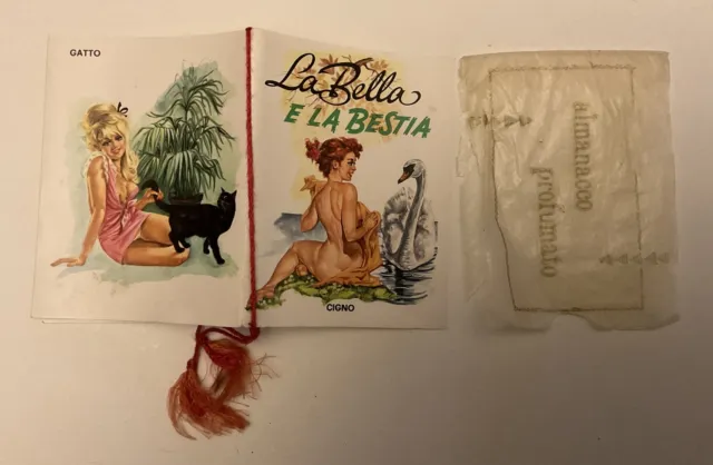 Calendarietto Tascabile La Bella E La Bestia Animali 1970
