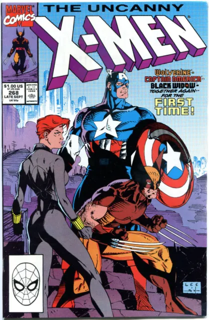 X-MEN #268, VF/NM, Wolverine, Captain America, Claremont, Uncanny more in store
