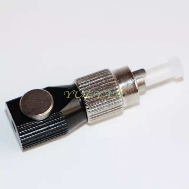 5pcs Connector FC Bare Fiber Optic Inspection Adapter Round Coupler Flange