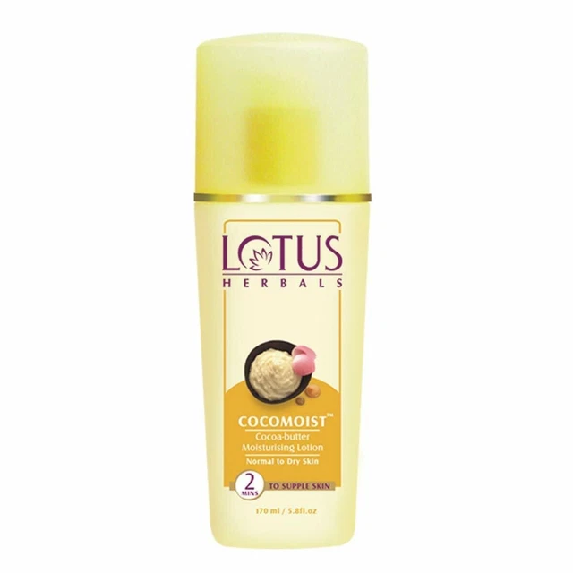Lotus Herbals Cocomoist Cacao Burro Lozione Idratante, 170 ML