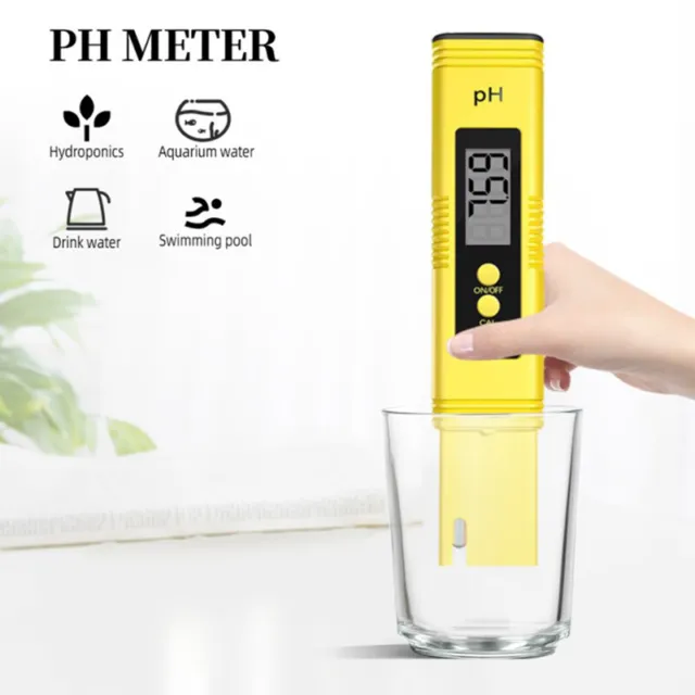 Digital PH Meter High Precision LCD Aquarium Water Acid PH Tester Pool Analyzer