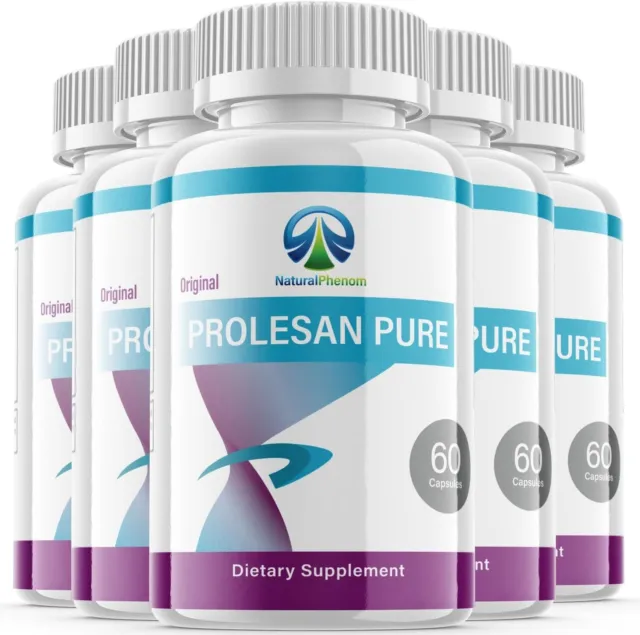 5 - Prolesan Pure Supplement Pills - Support Weight Loss, Fat Burn -300 Capsules