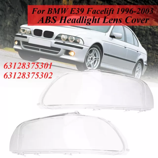 Cubierta de lente de faro para BMW E39 Facelift 523i 528i 530d 1996-2003