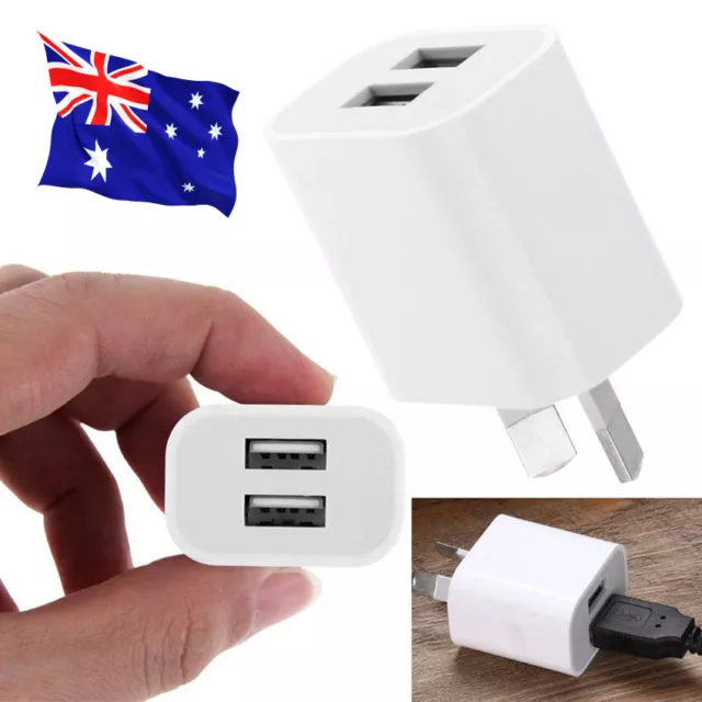 Dual USB Wall Charger Universal Port 5V  AC Power Adapter For Iphone Samsung Au