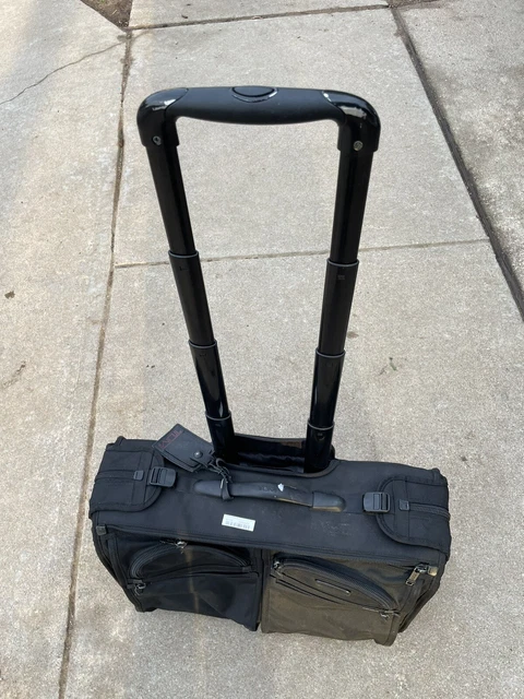 Preowned Tumi Alpha 2, Black 2 Wheeled Carry-On Rolling Garment Bag 22033DH $695 3
