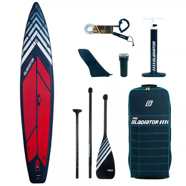 GLADIATOR Pro Light 12'6" Touring SUP Board Stand Up Paddle aufblasbar Surfboard
