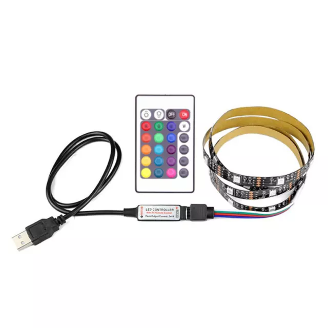 USB Powered RGB Color Change 5050 LED Strips Computer TV PC Back Light Kit DC 5V 2