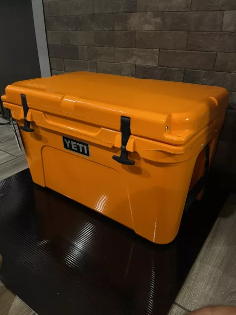 Yeti Tundra 45 Hard Cooler in King Crab Orange KCO with Dry Goods Basket  Retired