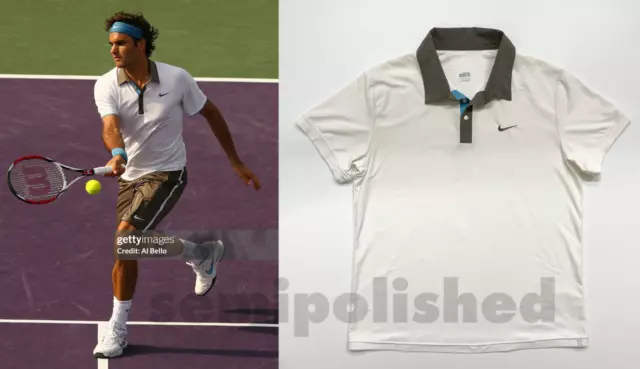 Nike court dri fit Roger FEDERER Zonal sphere Miami Open 2009 Tennis Shirt RF