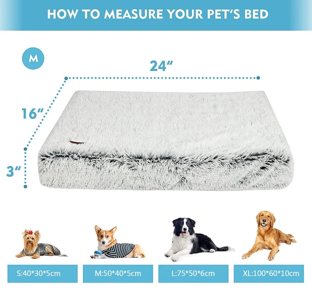 Dog Bed Pet Soft Large Orthopedic Cat Mattress Memory Mat Foam Small Warm Kennel