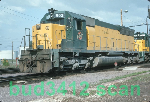 CNW Chicago & North Western SD45 #903 at Green Bay WI 1977 ORIGINAL Slide!