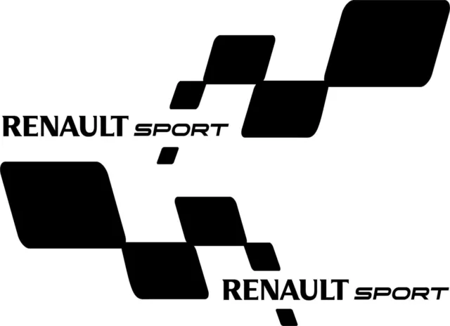 Renault Sport RS Flagge Aufkleber Clio, Megane, Twingo