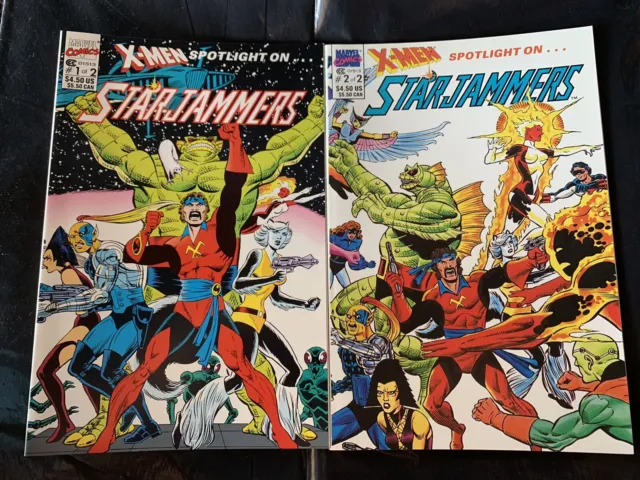 X-Men Spotlight on Starjammers #1-2 (1990) Marvel Comics ✨