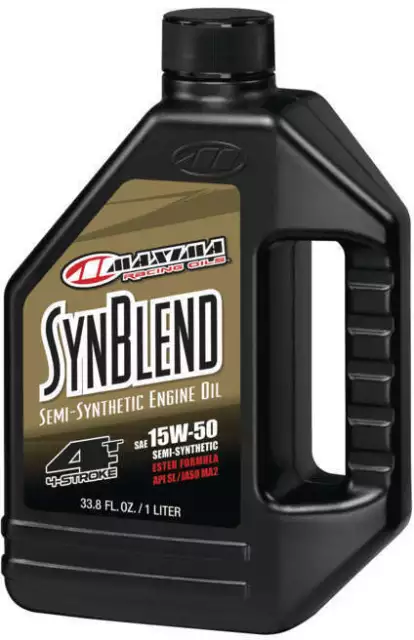 Maxima SynBlend 4 Stroke Motorcycle Engine Oil 15W50 1L 30-36901B 78-98751