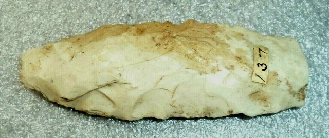 fine old white jasper stone  Indian arrow head spear point